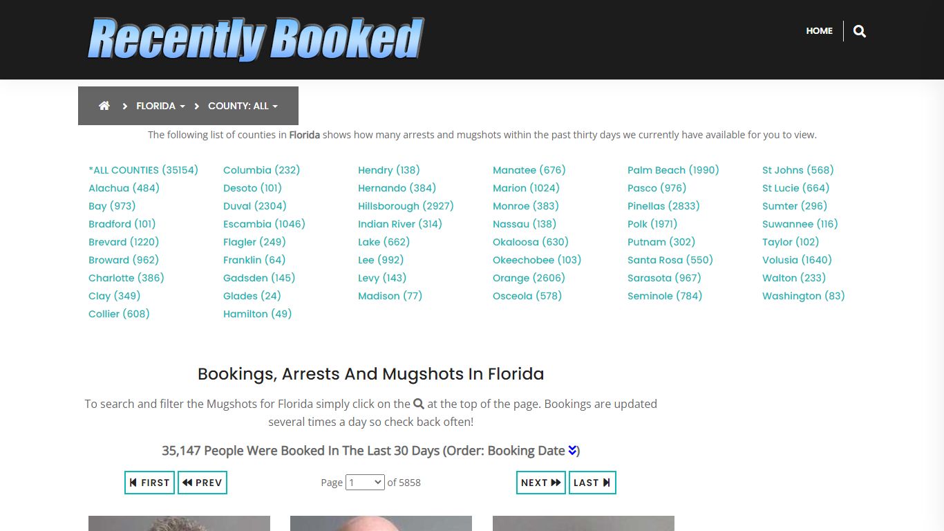 Recent bookings, Arrests, Mugshots in St Lucie County, Florida